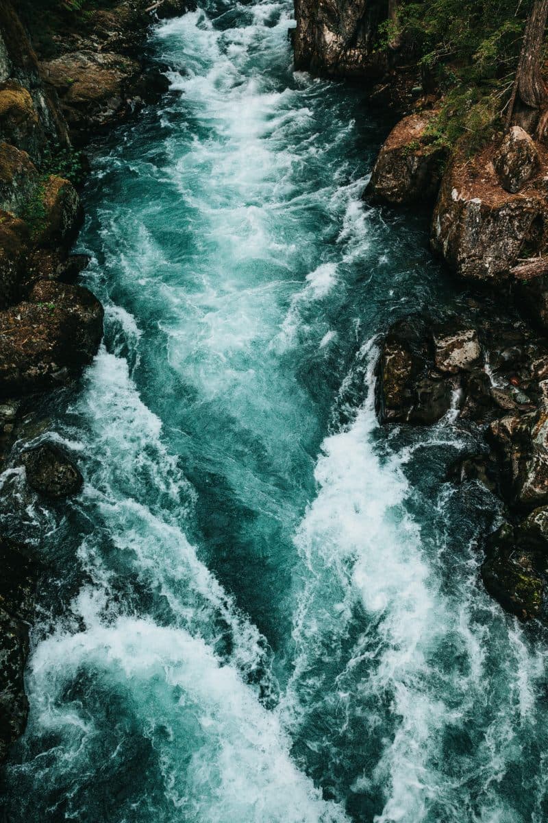 Gangotri temple by a Himalayan river